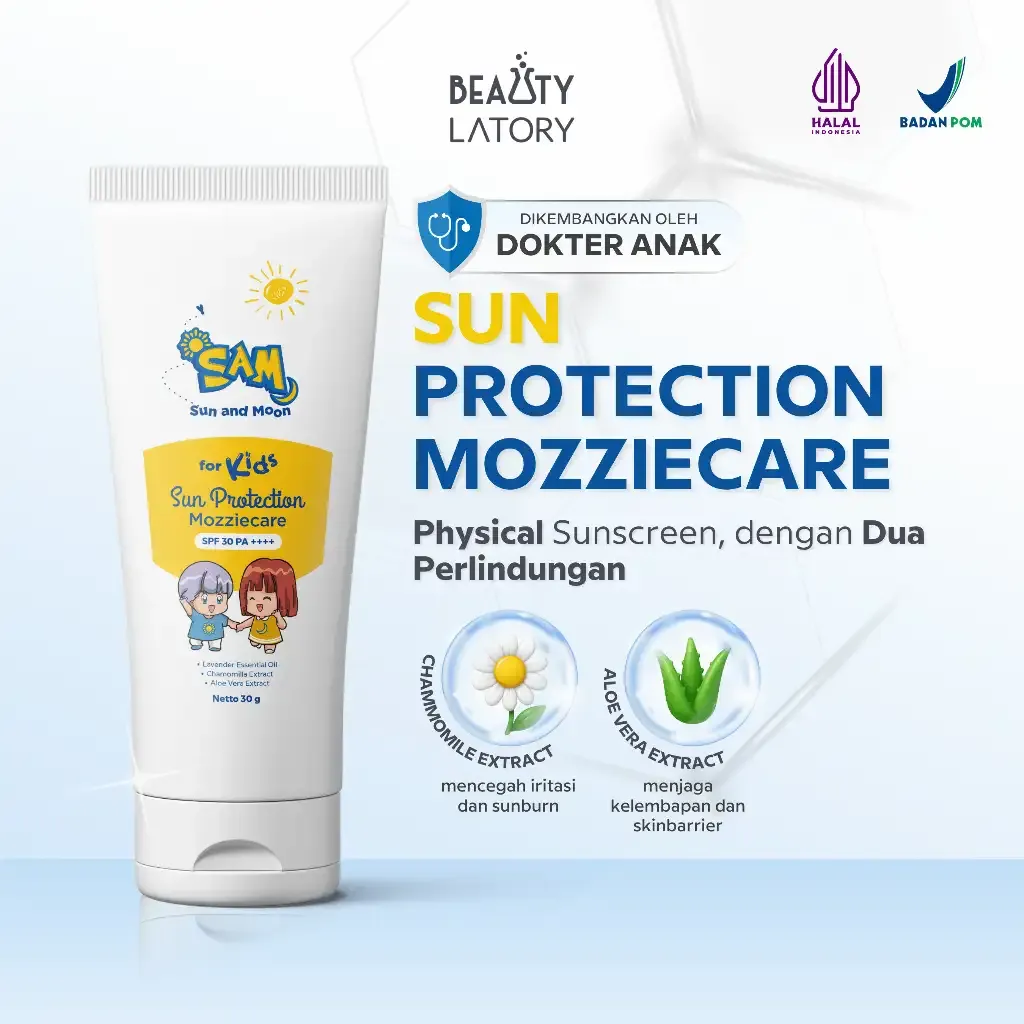 SUN AND MOON - Sun Protection Mozziecare for Kids 100 ml
